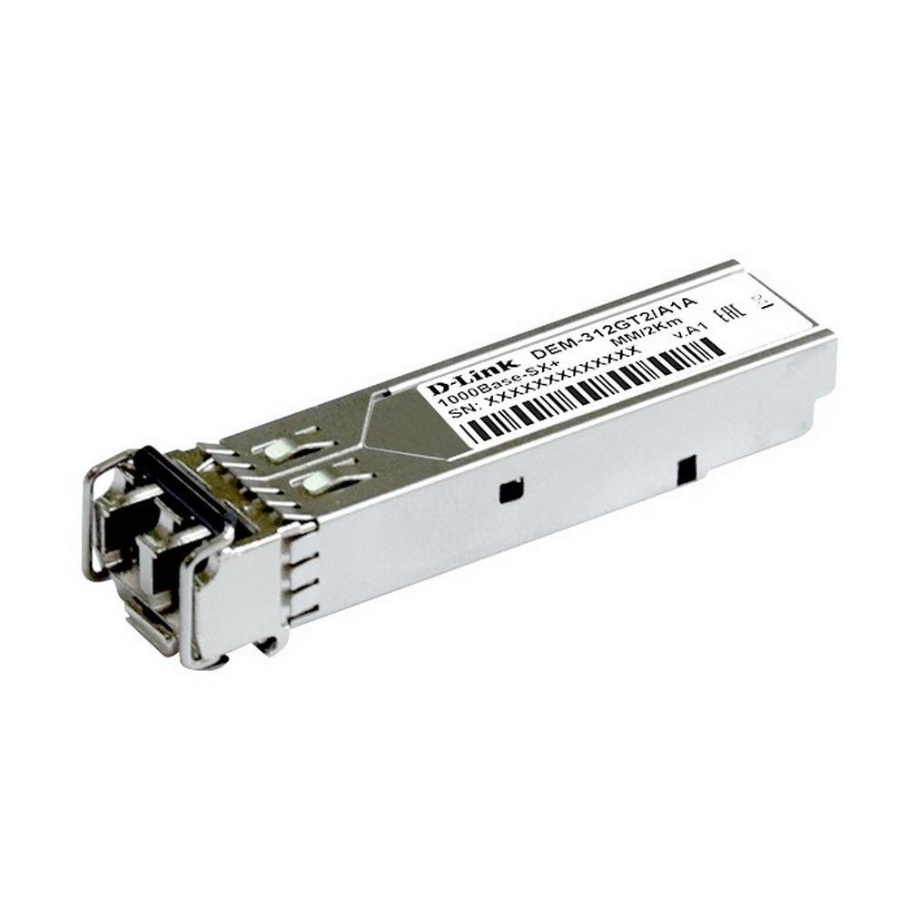 D-Link 312GT2/A1A SFP-трансивер с 1 портом 1000Base-SX+ для многомодового оптического кабеля (до 2 км) - фото 1 - id-p224981241