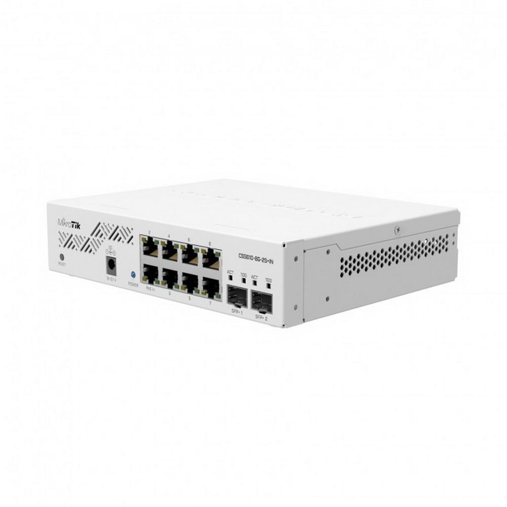 Бюджетный настольный управляемый l3-коммутатор MikroTik Cloud Smart Switch 610-8G-2S+IN with 8 x Gigabit - фото 1 - id-p224982606