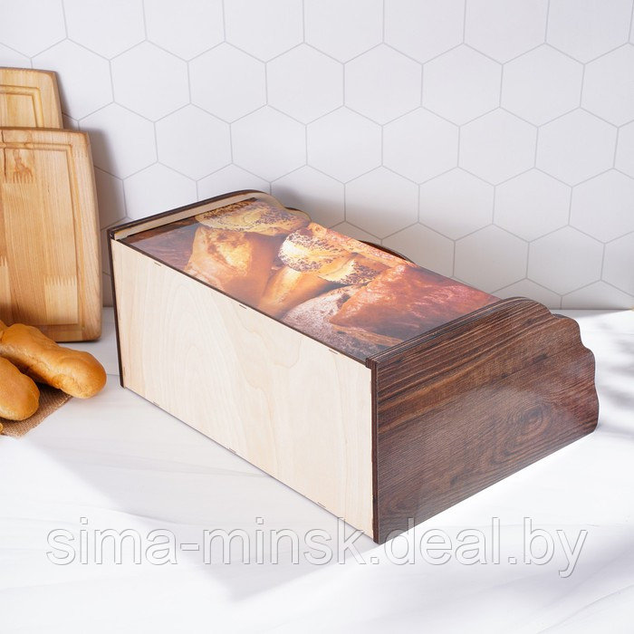 Хлебница деревянная Доляна «Ржаное поле», 38,3×28×17,3 см - фото 10 - id-p224983984