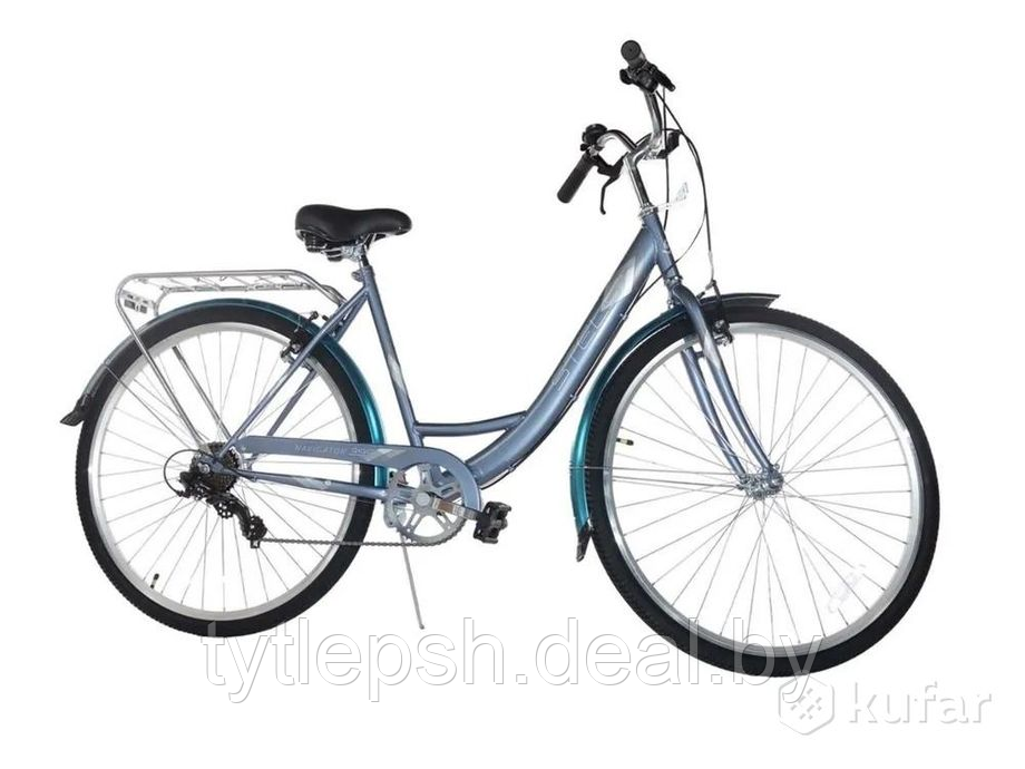 Городской Велосипед STELS Navigator 395 рама 20, 2023 серо-голубой - фото 4 - id-p224984029