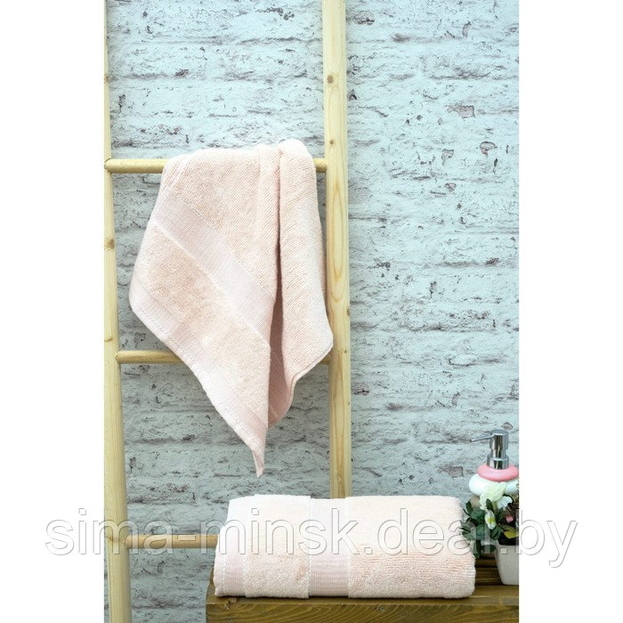 Полотенце Arya Home Gloss, размер 50X90 см, цвет розовый - фото 1 - id-p224984245