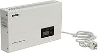 Стабилизатор настенный SVEN AVR SLIM-1000 LCD White (7A вх.140-260V вых.220V±10% 1000VA розетка Euro)