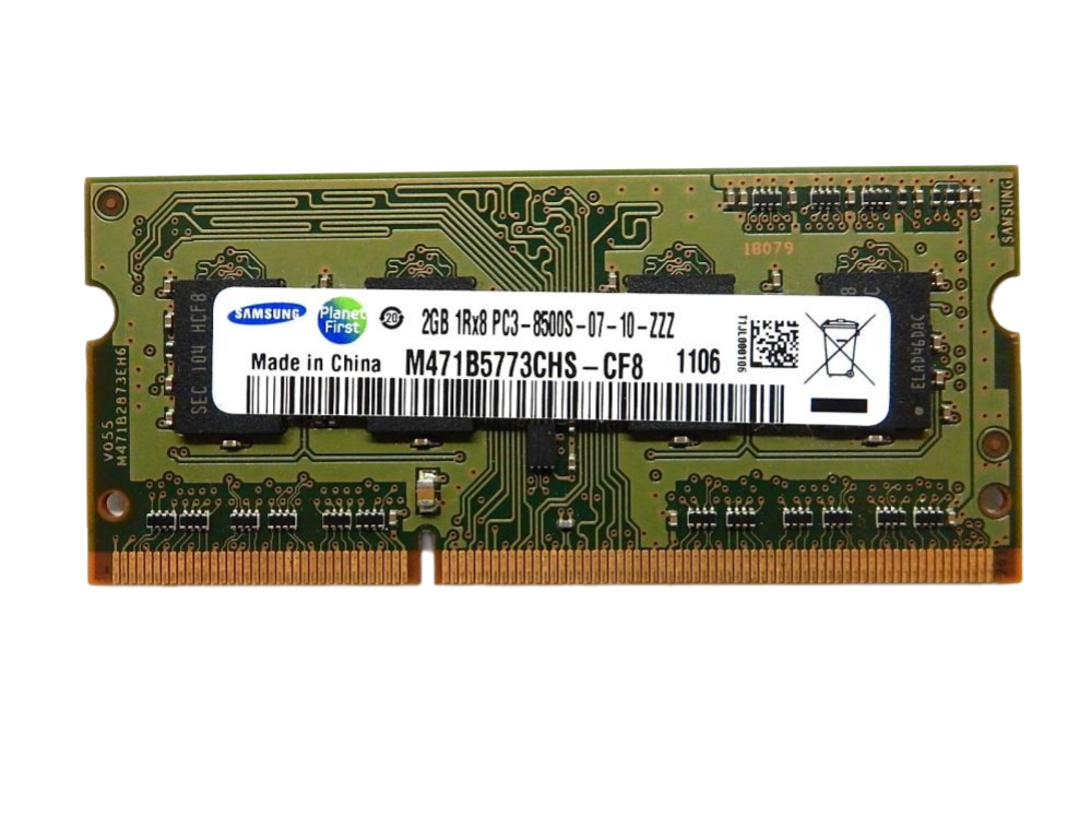 Оперативная память SO-DDR3 RAM 2048MB PC-8500 Samsung (с разбора)