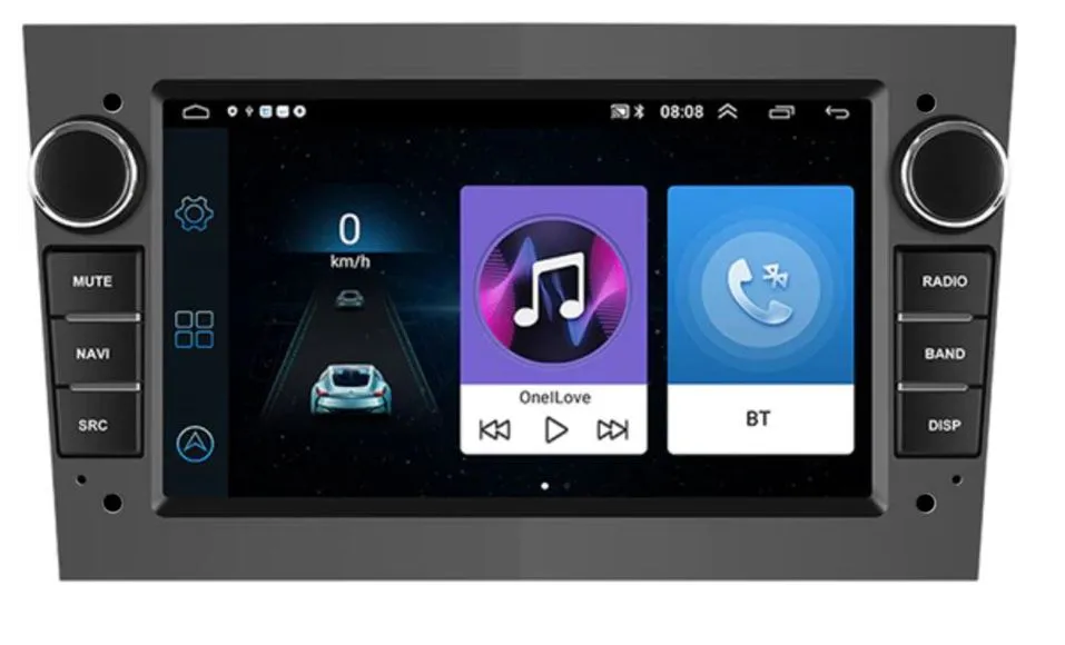 Штатная магнитола Carmedia для Opel Zafira B (темно-серая) на Android 9 (Wi-fi, GPS, usb)