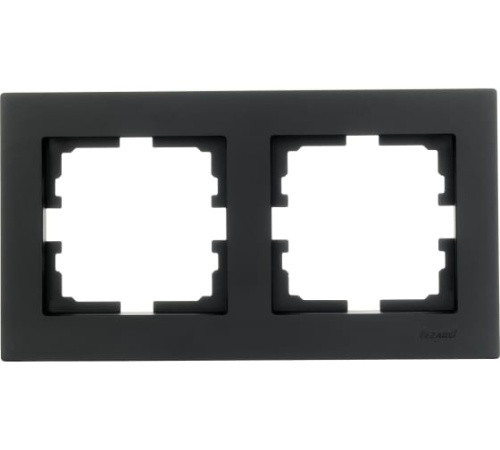 Рамка 2-ая горизонтальная чёрный бархат Lezard Vesna - фото 1 - id-p224984989
