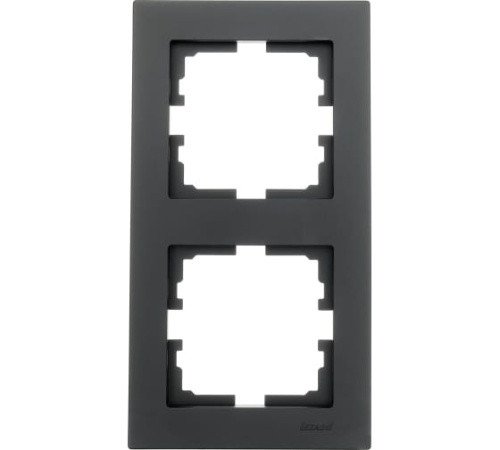 Рамка 2-ая вертикальная чёрный бархат Lezard Vesna - фото 1 - id-p224985099