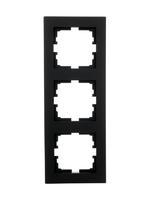 Рамка 3-ая вертикальная чёрный бархат Lezard Vesna - фото 1 - id-p224985177
