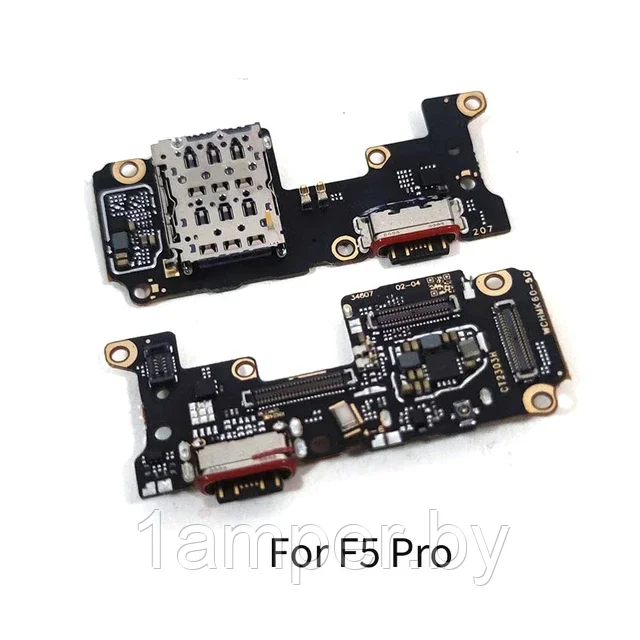 Плата нижняя Original с разъемом зарядного, микрофоном Xiaomi POCO F5Pro - фото 1 - id-p224985642