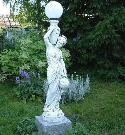 Бетонные фонари для сада