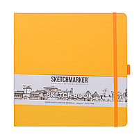 Скетчбук "Sketchmarker", 80 листов, 20x20 см, 140 г/м2, оранжевый