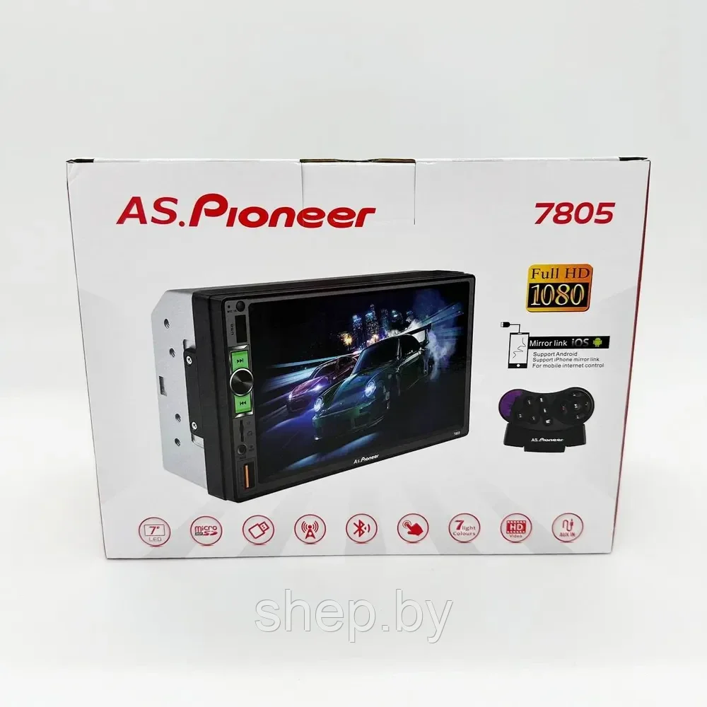 Автомагнитола 2Din AS.Pioneer 7805 , Пульт ДУ Сенсорный экран 7" FM радио,Bluetooth - фото 9 - id-p224985792