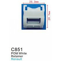C0851(universal) Forsage клипса Клипса для крепления внутренней обшивки а/м универсальная пластиковая