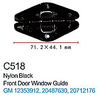 C0518( GM ) Forsage клипса Клипса для крепления внутренней обшивки а/м GM пластиковая (100шт/уп.)