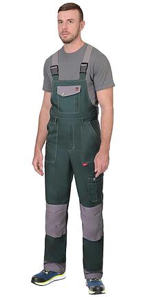 Полукомбинезон СИРИУС-ВЕСТ-ВОРК зеленый со ср.серым, фото 2