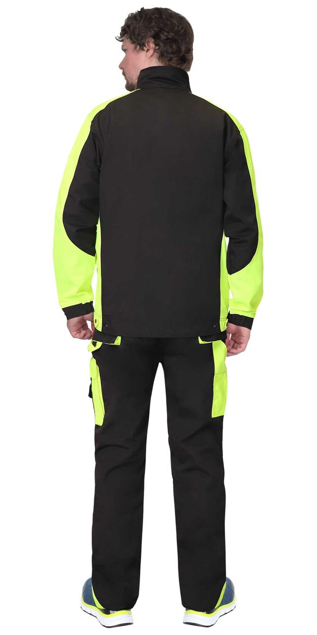 Куртка СИРИУС-ОНИКС черный с лимонным - фото 3 - id-p224987251