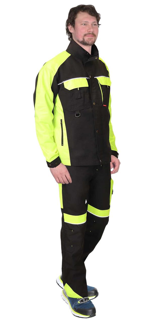 Куртка СИРИУС-ОНИКС черный с лимонным - фото 1 - id-p224987251