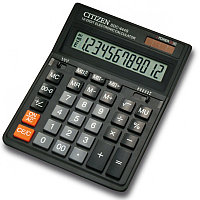 Калькулятор настольный CITIZEN SDC444S, 12-разрядный, 199x153x30.5мм, черный