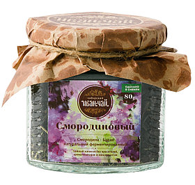 Сибирский Иван чай "Смородиновый", 80 гр стеклобанка