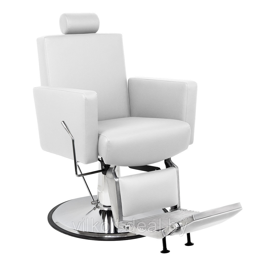 Кресло для барбера Толедо, белое. На заказ - фото 1 - id-p193029507