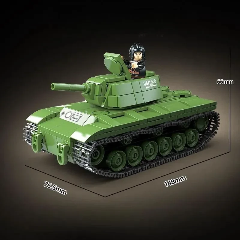 Конструктор 100271Советский тяжелый танк КВ-1 (Клим Ворошилов) Quanguan KV-1, 461 деталь аналог LEGO (Лего) - фото 5 - id-p224989559