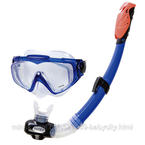 Маска с трубкой для плавания Intex Aqua Pro Swim 14+ (55962) - фото 1 - id-p224989788