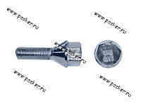 Болт колесный ВАЗ-2101-2112,2170 М12х1,25х30 на литые диски с буртиком кл.19 хром