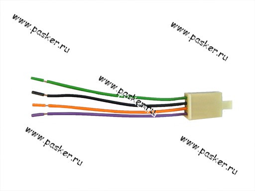Колодка соединительная платы заднего фонаря 2110-12 с 4 проводами - фото 1 - id-p224990563