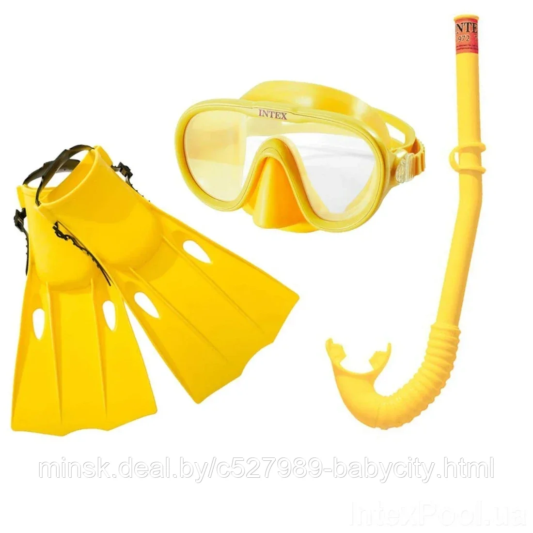 Набор Intex Мастер-класс по плаванию, маска, трубка и ласты (55655) - фото 1 - id-p224990972