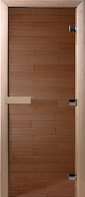 Стеклянная дверь для бани/сауны Doorwood Теплый день 200x80