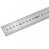 Линейка металлическая измерительная с таблицей перевода 1000мм, фото 2