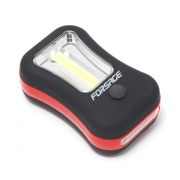 Фонарик переносной светодиодный в комплекте с батарейками (торцевой свет 4LED, боковой свет CUB, 3xAAA), в - фото 1 - id-p224994534