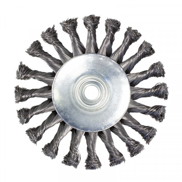Кордщетка дисковая получаша стальная витая для УШМ 125мм, в блистере - фото 3 - id-p224995423