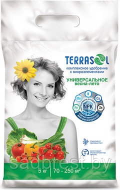 Удобрение универсальное Весна-лето с микроэлементами Террасол TerraSol 5 кг