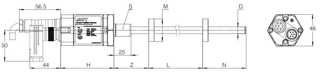 Магнитострикционные датчики линейных перемещений AMT Linear Position Sensor серии KH Profibus-DP - фото 2 - id-p224996149