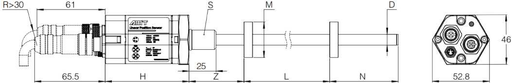Магнитострикционные датчики линейных перемещений AMT Linear Position Sensor серии KH Profibus-DP - фото 3 - id-p224996149