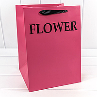 Пакет-переноска "Flower", 25*25*35 см, лиловый, прямоугольный