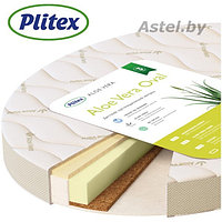 Детский матрас овальный Plitex Aloe Vera Oval 125x75 (АВ-18/4) (Плитекс Алоэ Вера 125х75)