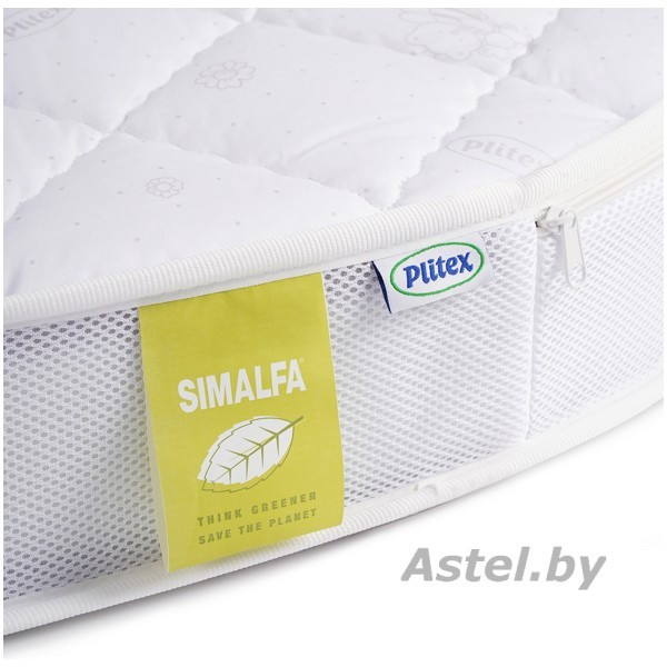 Детский матрас овальный Plitex Flex Cotton Oval 125x75 (ФК-01/4) (Плитекс Флекс Котон 125х75) - фото 3 - id-p192257148