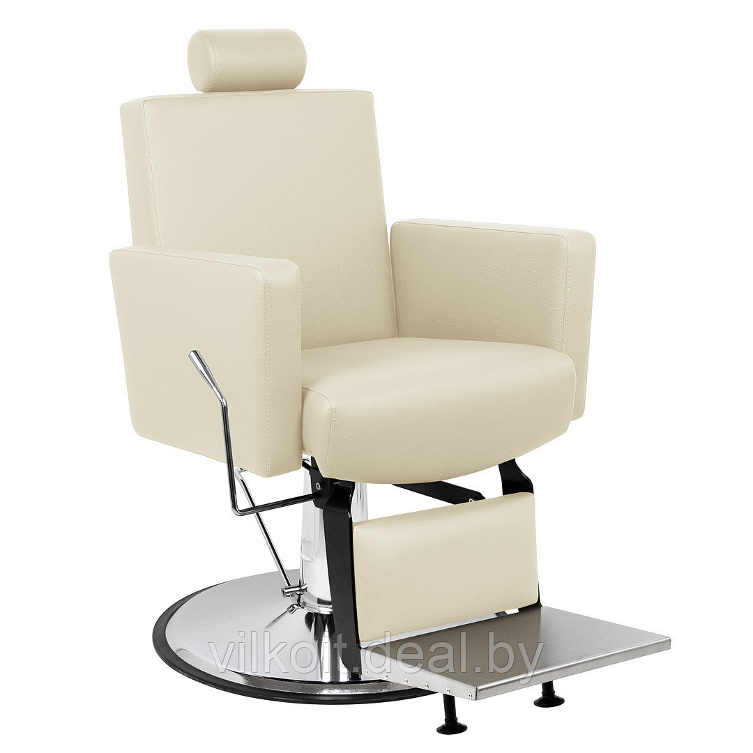 Толедо Инокс кресло для барбершопа, молочное. На заказ - фото 1 - id-p193029503