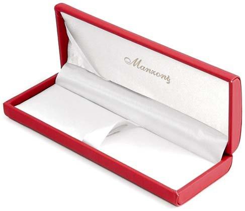 Футляр для ручек Manzoni 160*60*25 мм, красный, с белой подкладкой