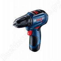 Bosch GSR 12V-30 (0.601.9G9.000), Аккумуляторная дрель-шурупов.бесщеточная, 12 В/2.0 Ач Li-Ion, 30Нм, 2 АКБ,