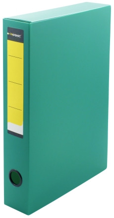 Короб архивный из пластика на липучках inФормат корешок 56 мм, 235*320*56 мм, зеленый