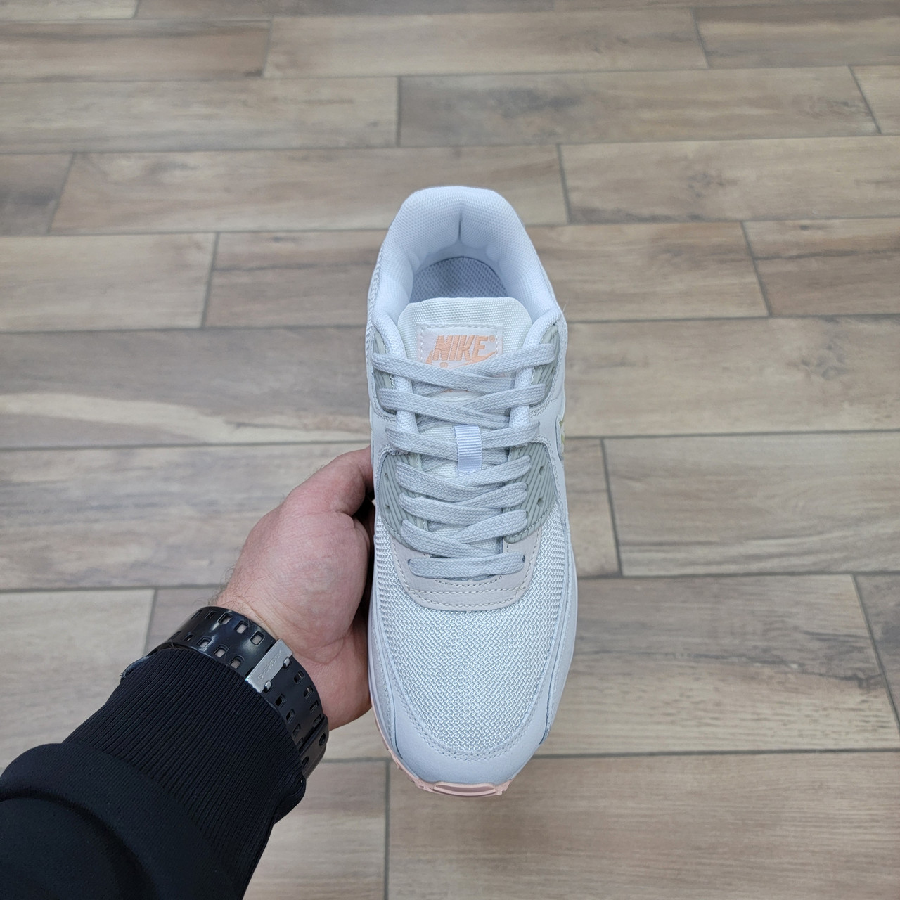 Кроссовки Nike Wmns Air Max 90 SE 'Summit White Light Bone' - фото 3 - id-p224953641