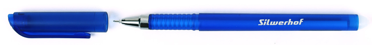 Ручка гелевая Silwerhof «Пиши-стирай» Erase Matt, корпус синий, стержень синий - фото 1 - id-p224996336