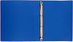 Папка пластиковая на 4-х кольцах Buro толщина пластика 0,4 мм, синяя