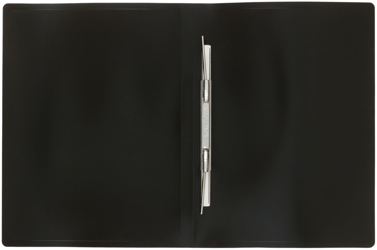 Папка-скоросшиватель пластиковая с пружиной Buro толщина пластика 0,4 мм, черная