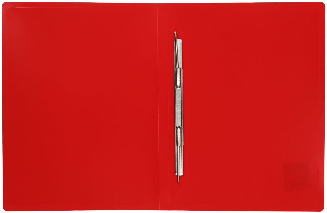 Папка-скоросшиватель пластиковая с пружиной Buro толщина пластика 0,4 мм, красная - фото 1 - id-p224996931