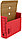 Короб архивный из гофрокартона ASR корешок 75 мм, 255*320*75 мм, красный, фото 2