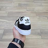 Кроссовки Adidas Superstar Black White, фото 4