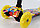 Детский самокат Scooter Maxi с принтом и светящимися колесами 036Z (черно-желтый), фото 3